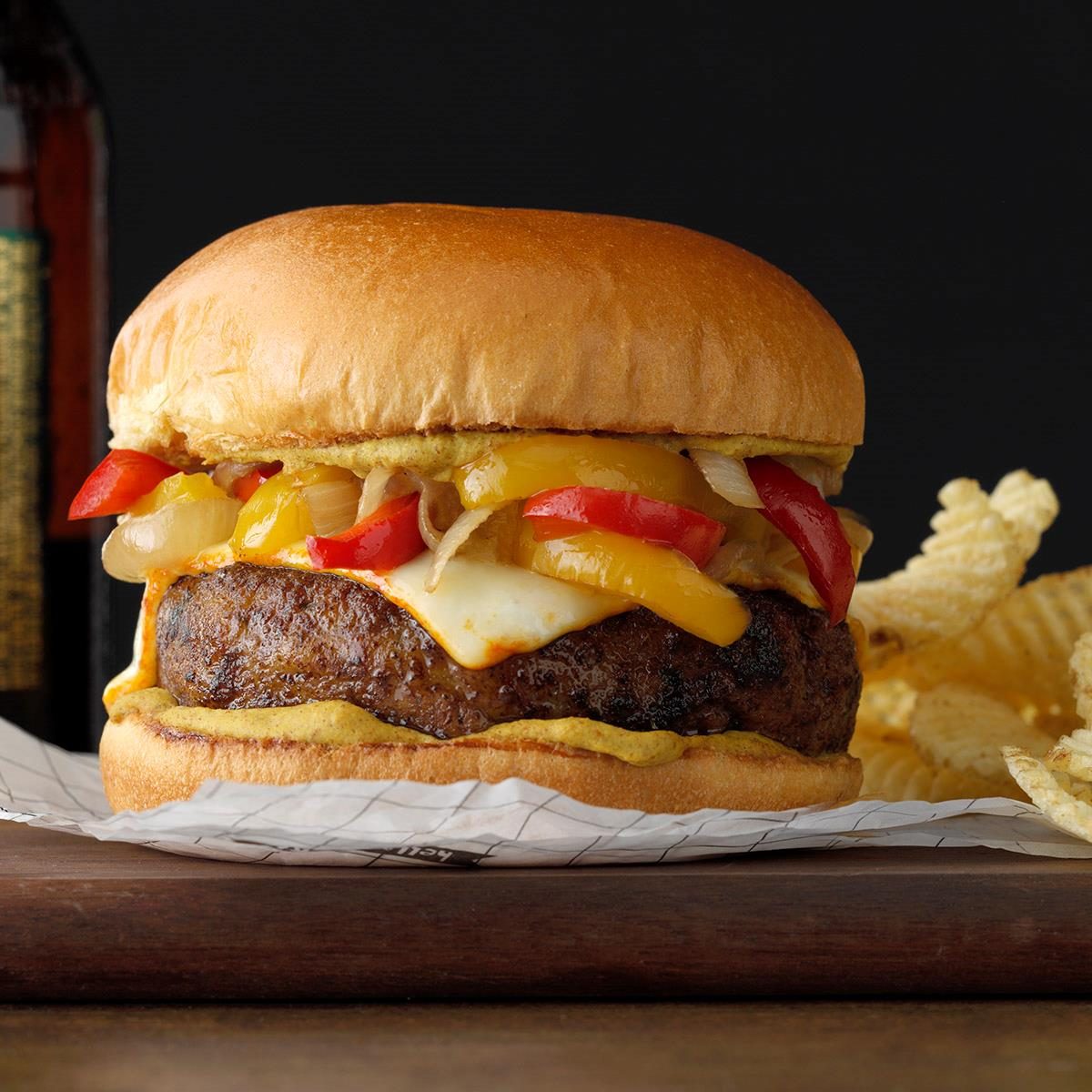 Bratwurst Burgers with Braised Onions Bratwurst Burgers with Braised Onions