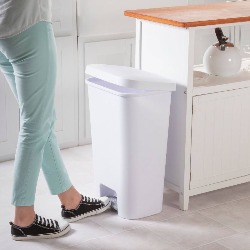 11.9 Step Trash Can White Ecomm Via Target.com