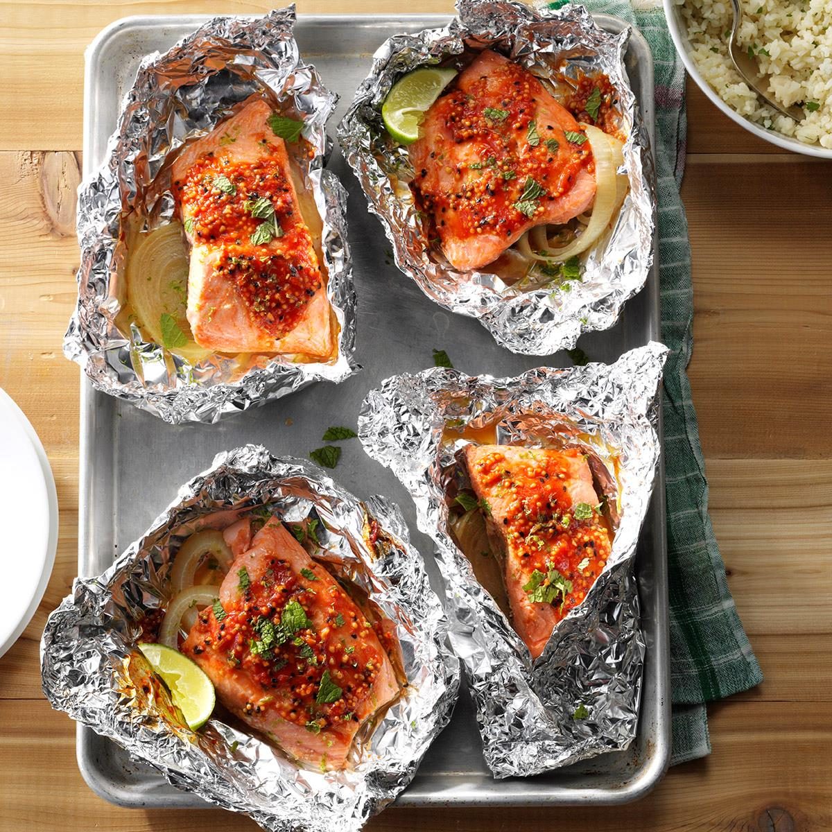 Asian-Style Salmon Packets