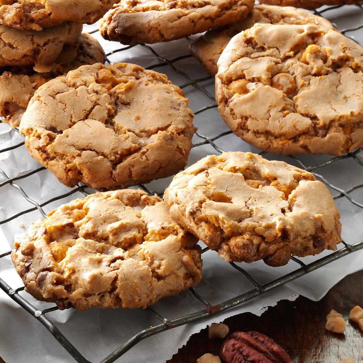 Butterscotch toffee cookies
