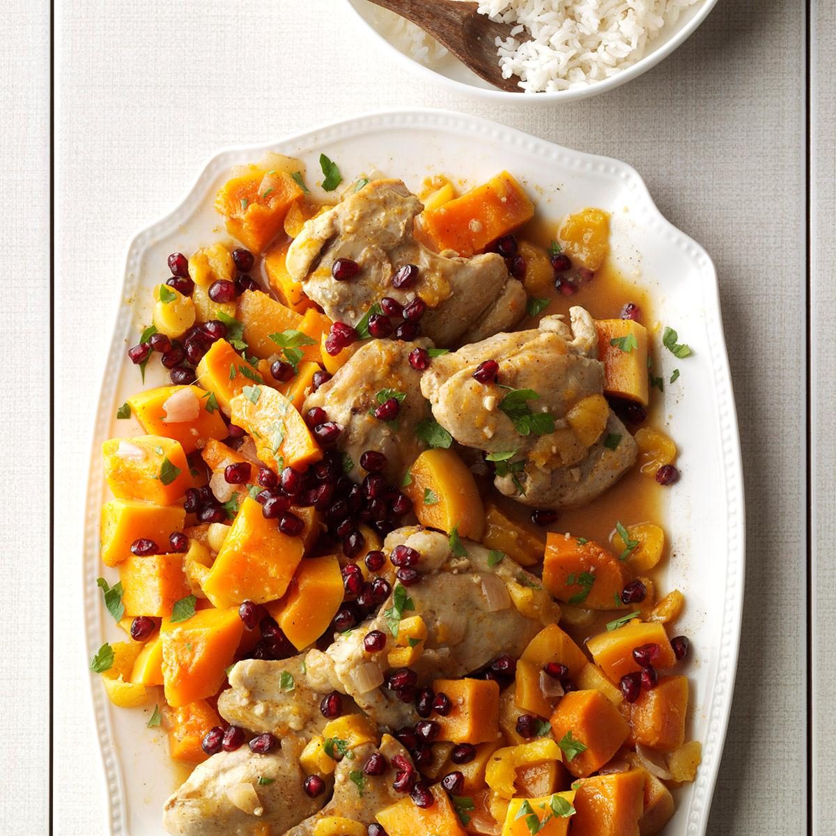Chicken with Sugar Pumpkins & Apricots Chicken with Sugar Pumpkins & Apricots