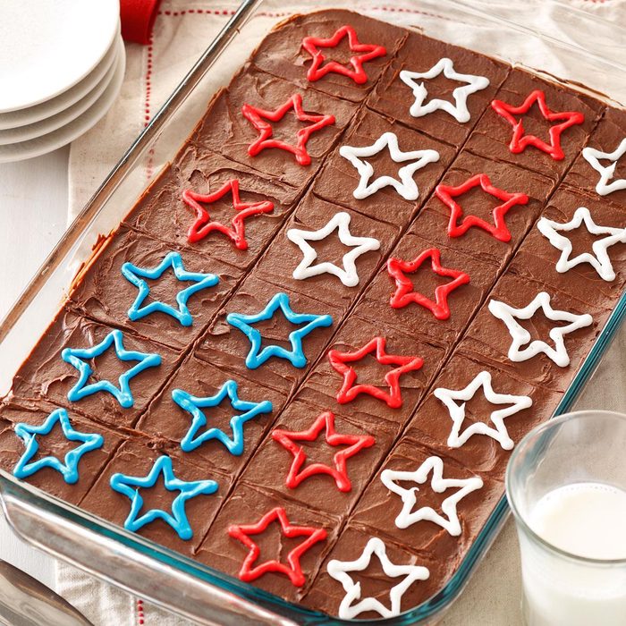 Fudgy Patriotic Brownies Fudgy Patriotic Brownies