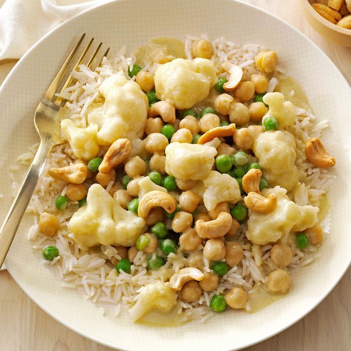 Garbanzo-Vegetable Green Curry Garbanzo-Vegetable Green Curry