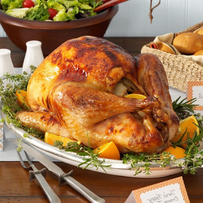 Turkey with oranges