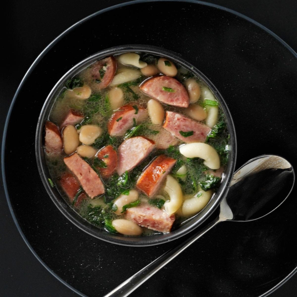 Kielbasa Spinach Soup