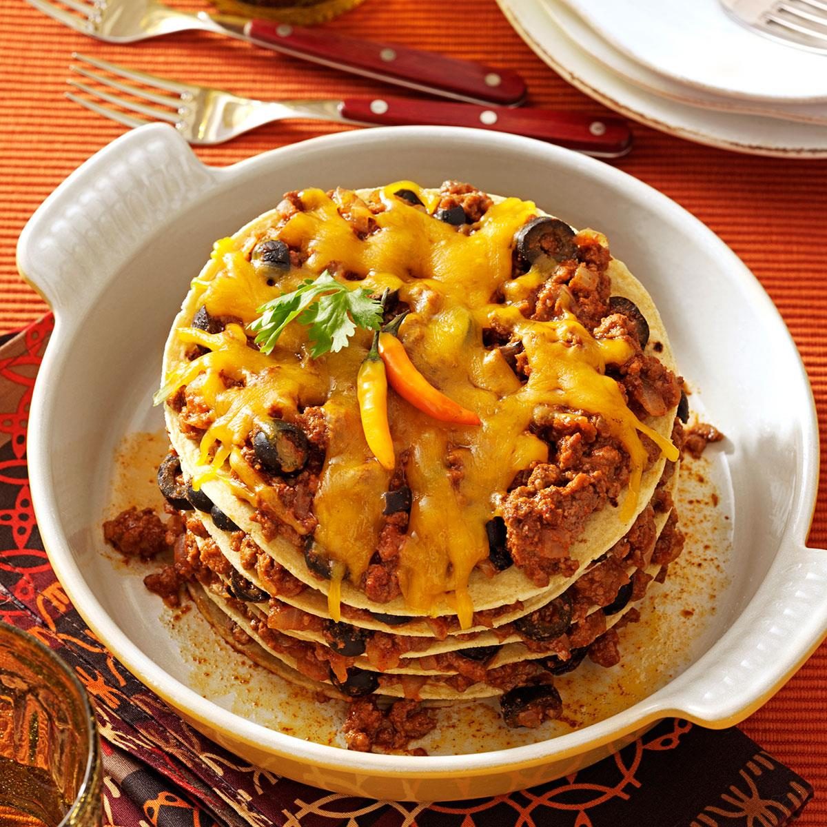 Layered Tortilla Pie