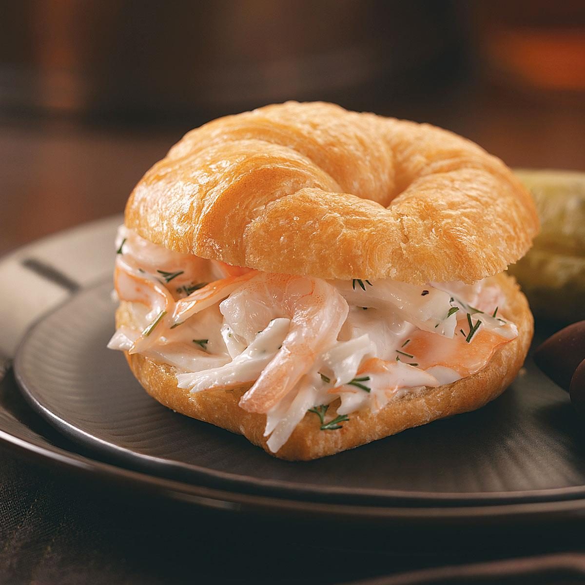 Lobster-Shrimp Salad Croissants