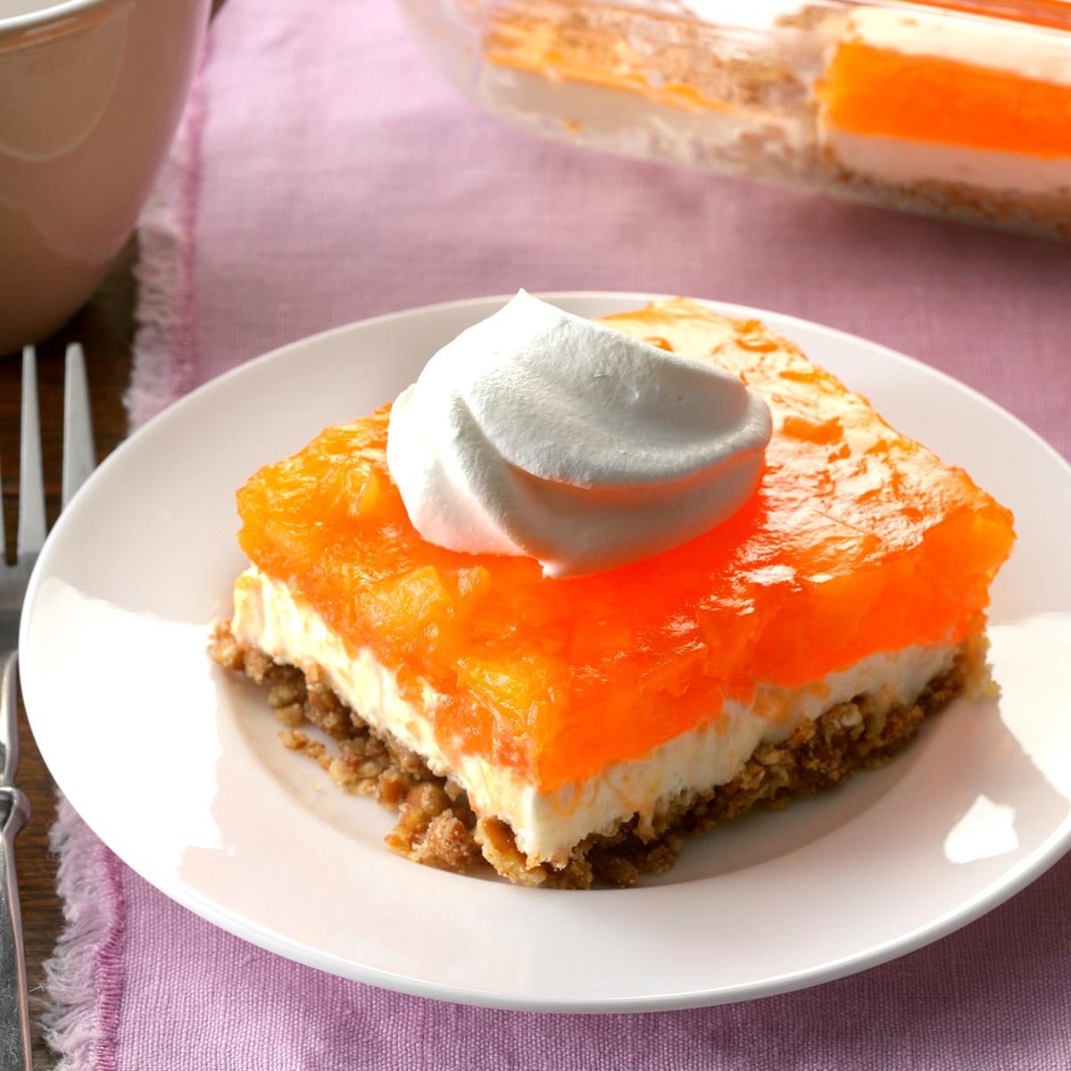 Orange Gelatin Pretzel Salad Orange Gelatin Pretzel Salad