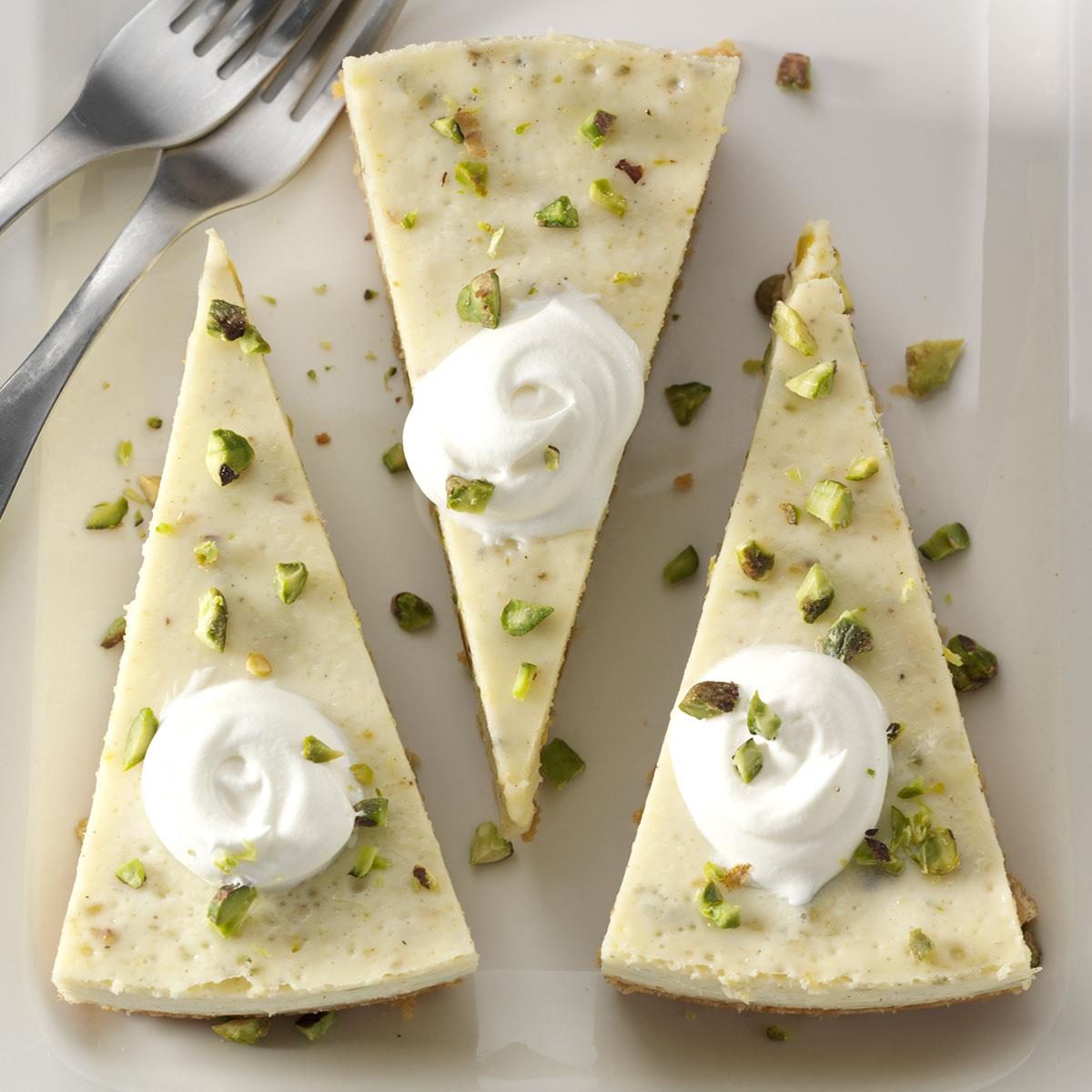 Pistachio Cardamom Cheesecake Pistachio Cardamom Cheesecake