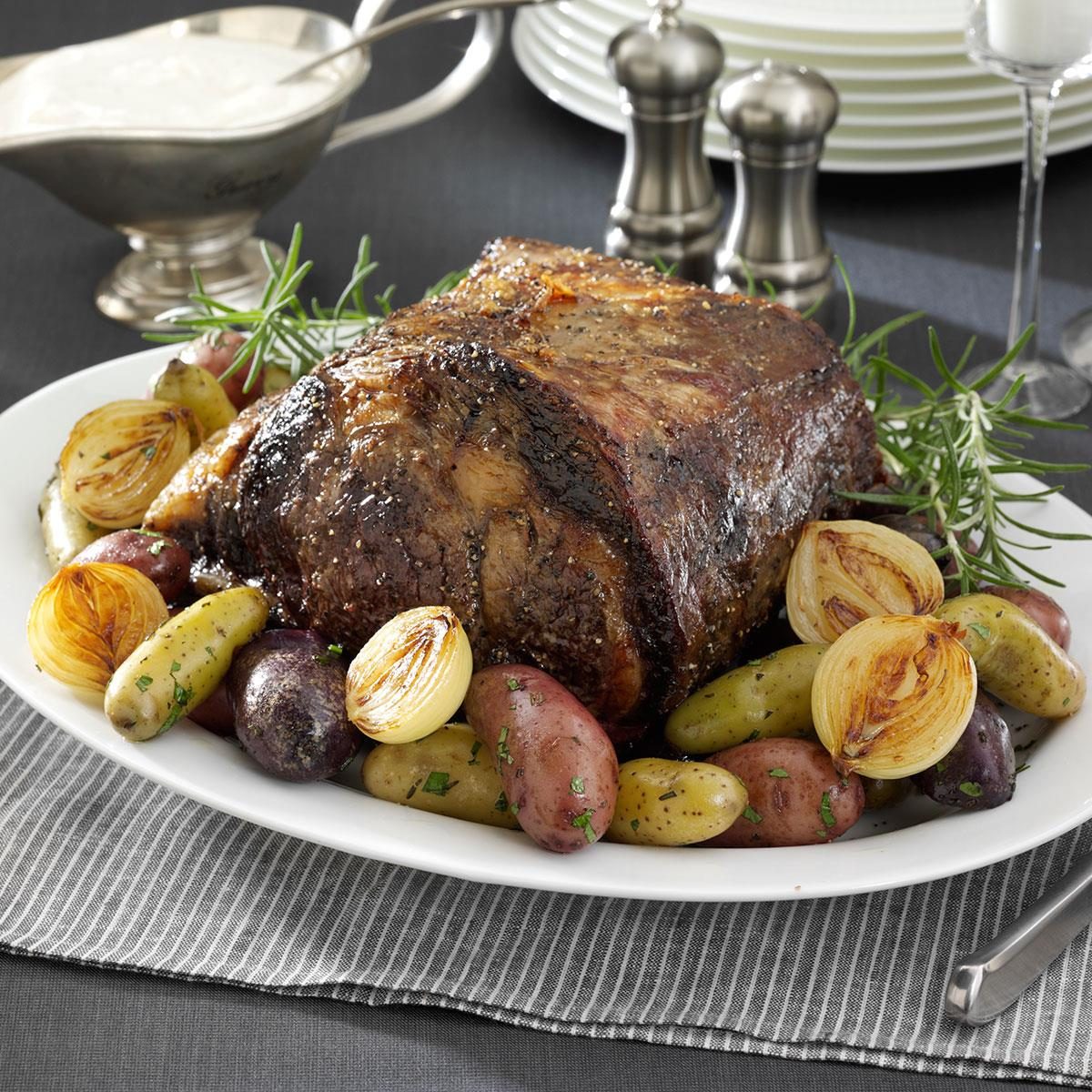 Prime rib with horseradish