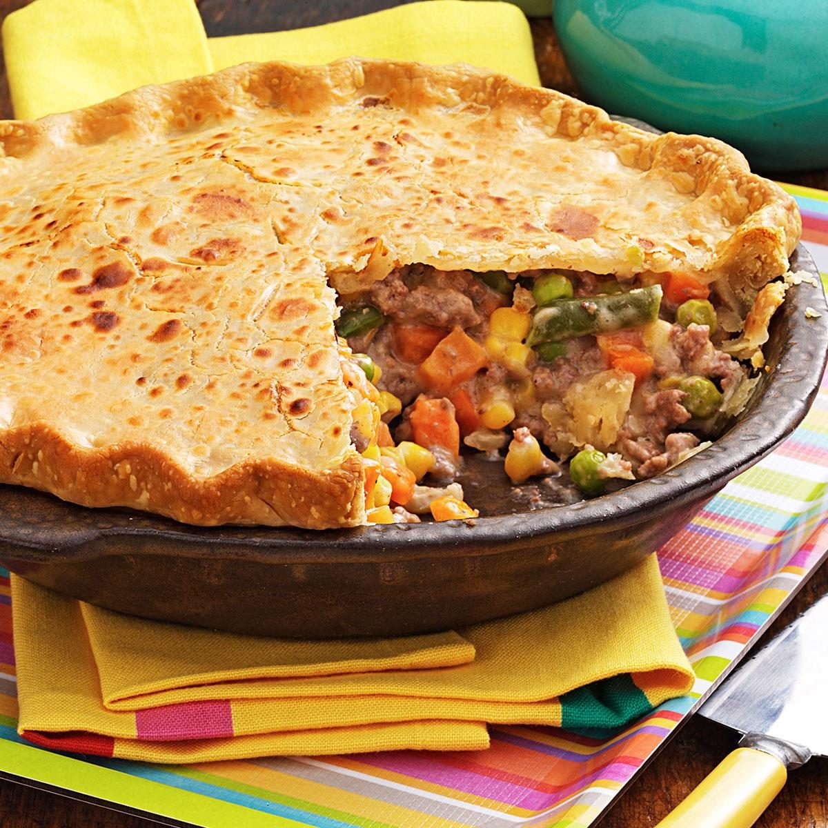 Vegetable Beef Pie