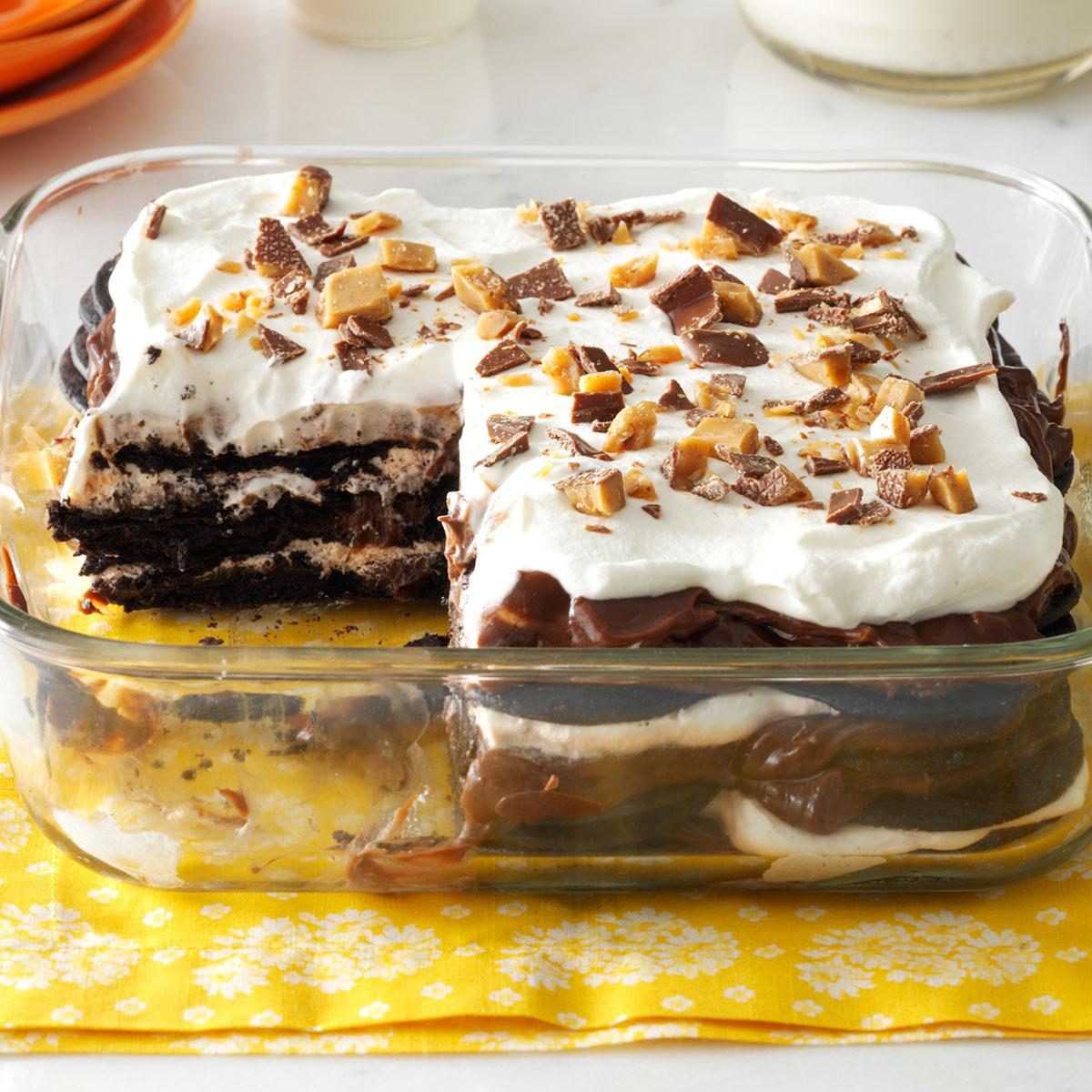 Double-Chocolate Toffee Icebox Cake Double-Chocolate Toffee Icebox Cake