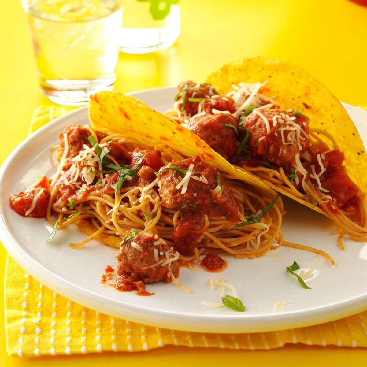 Spaghetti Tacos