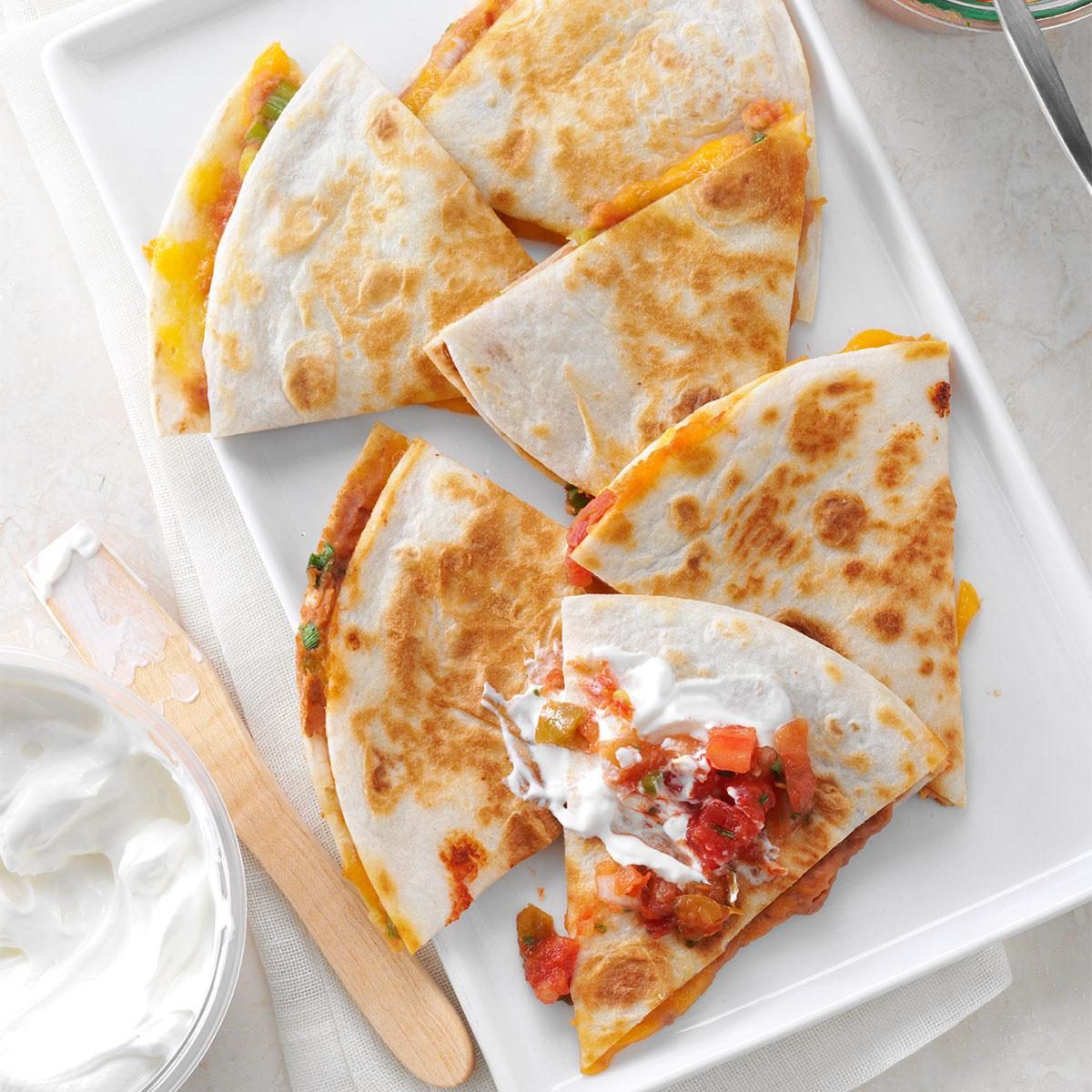 Bean & Cheese Quesadillas