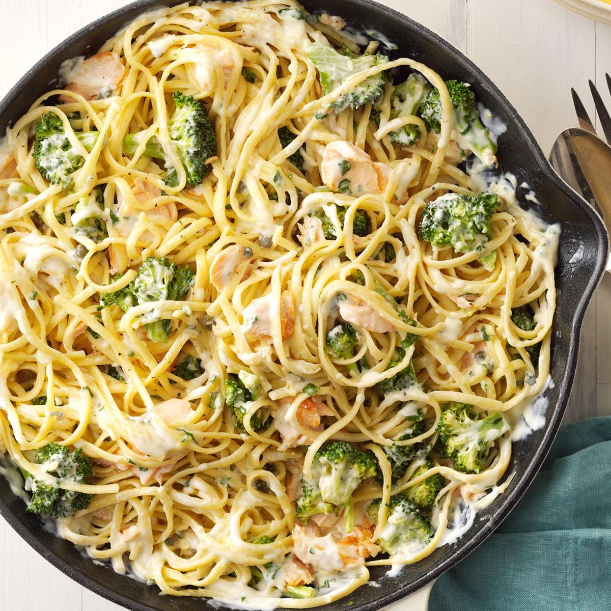 Salmon Linguine