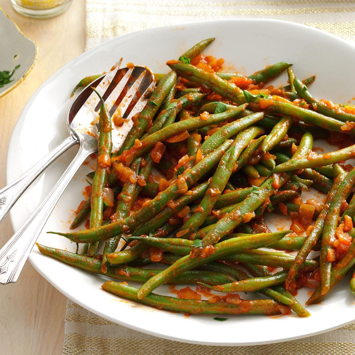 Tomato-Onion Green Beans