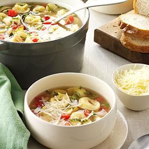Basil Tortellini Soup