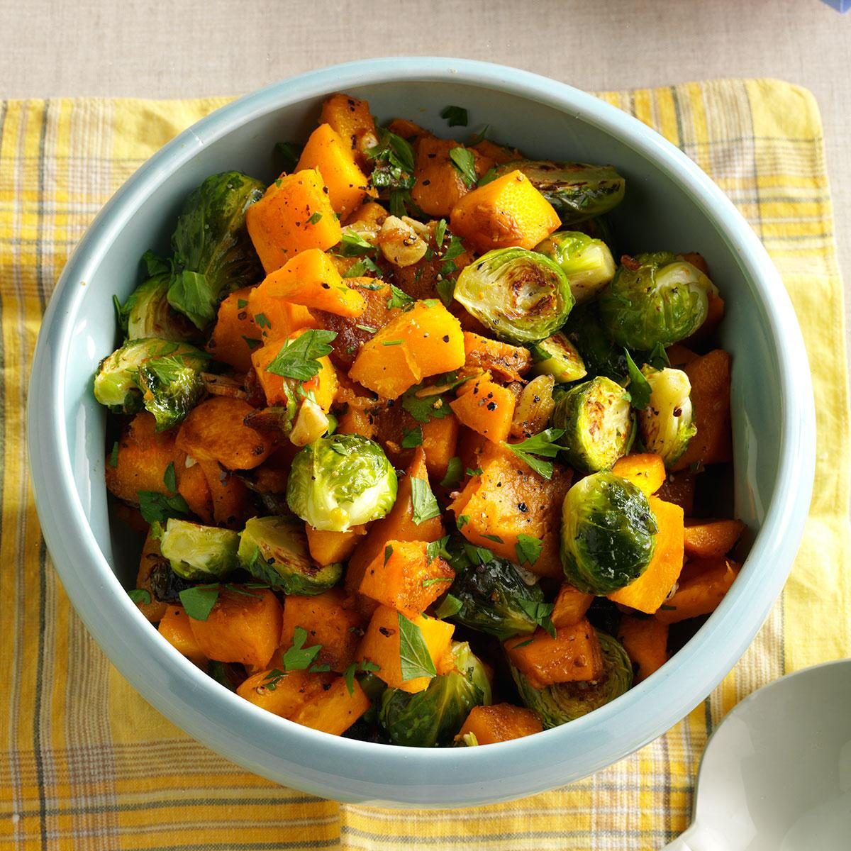 Roasted Pumpkin and Brussels Sprouts Roasted Pumpkin and Brussels Sprouts