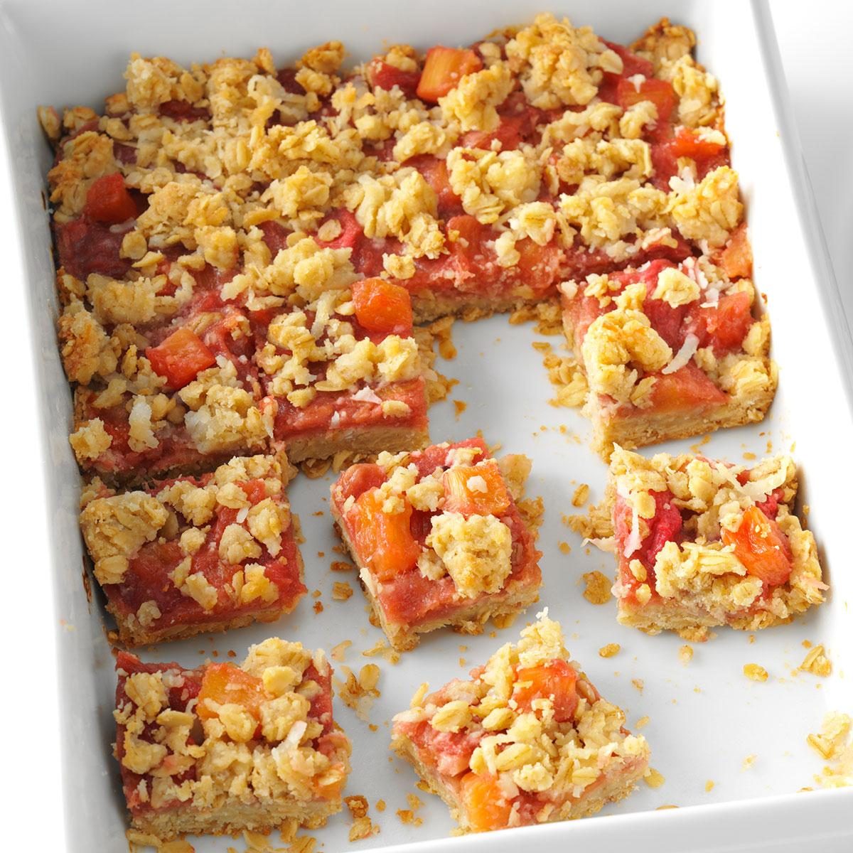 Coconut-Pineapple Rhubarb Bars Coconut-Pineapple Rhubarb Bars