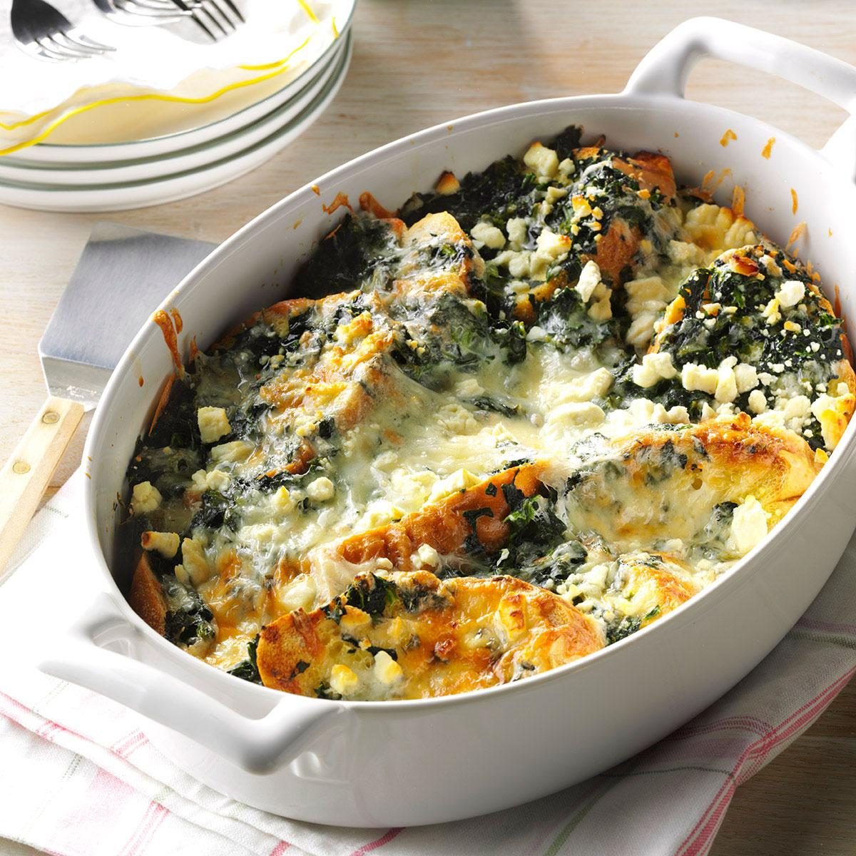 Spinach Feta Strata Spinach Feta Strata