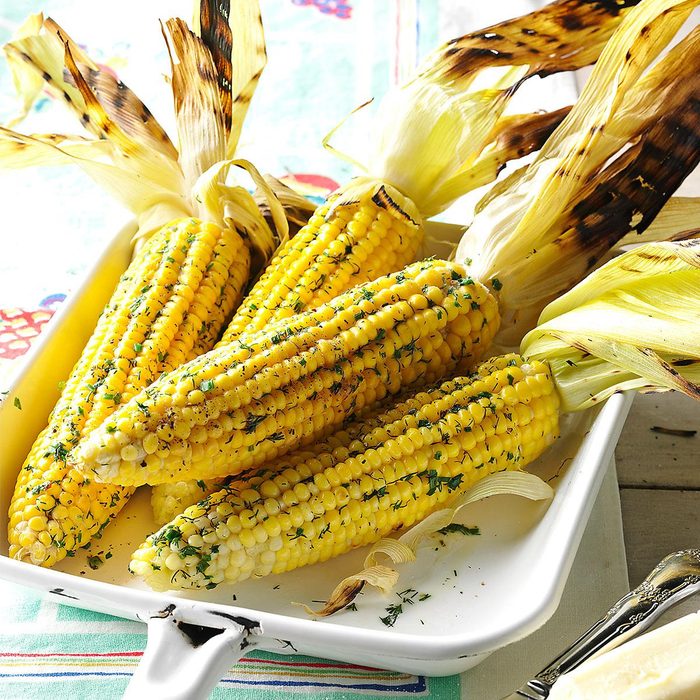 Grilled Corn with Dill Grilled Corn with Dill