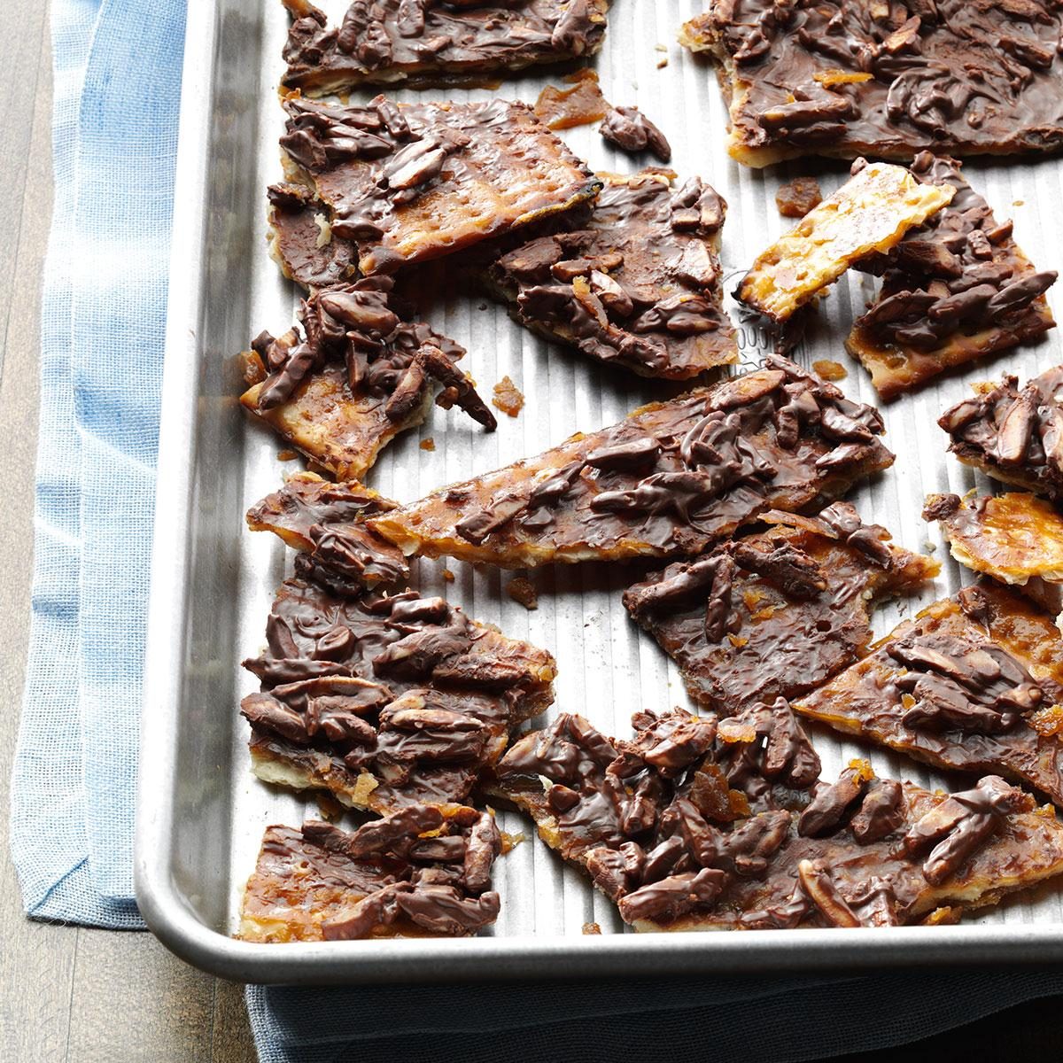 Matzo Toffee Matzo Toffee