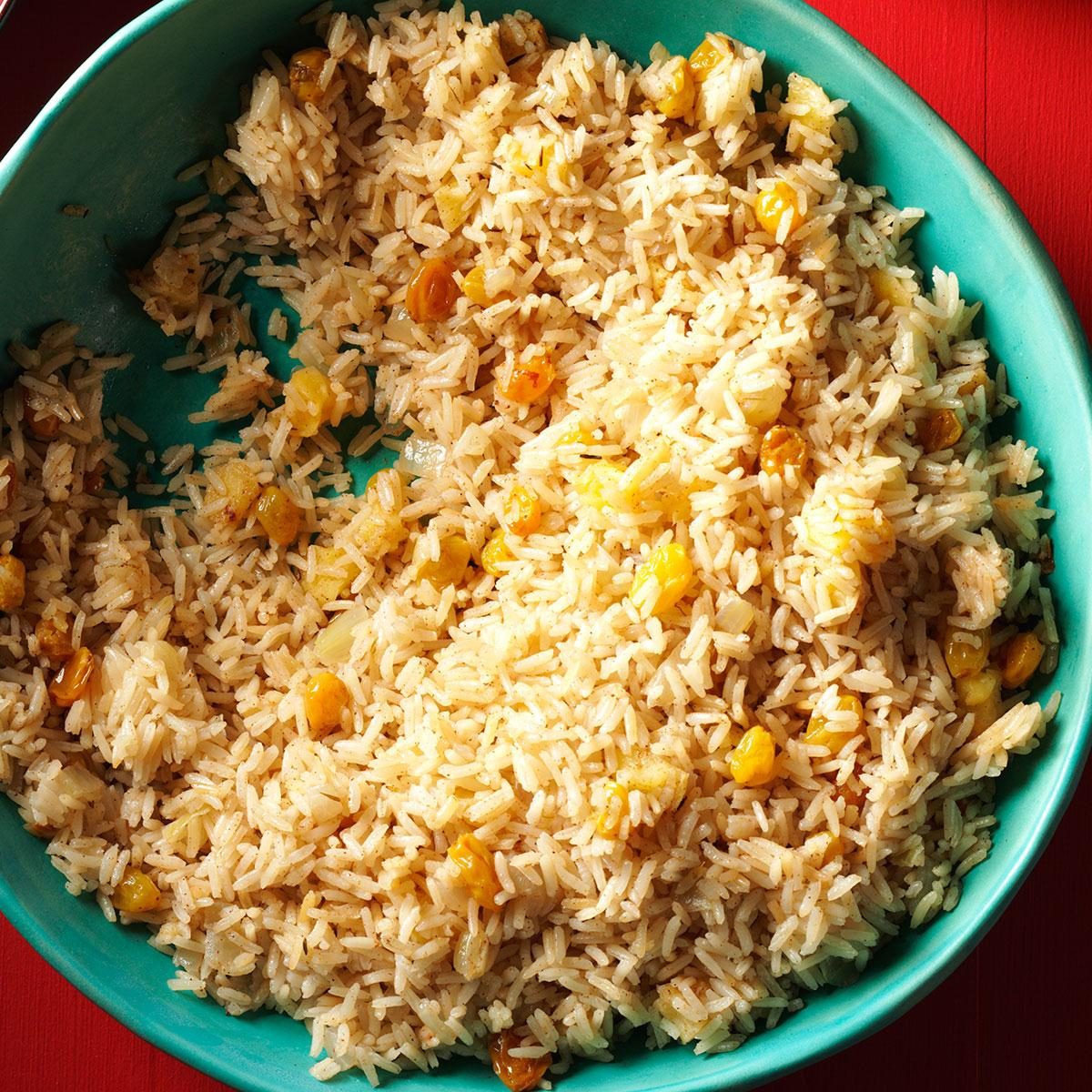 Rice Pilaf with Apples & Raisins Rice Pilaf with Apples & Raisins