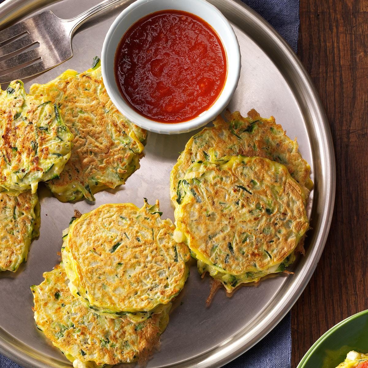 Golden Zucchini Pancakes Golden Zucchini Pancakes