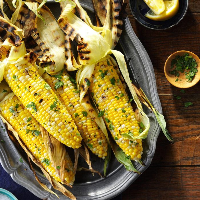 Basil Grilled Corn on the Cob Basil Grilled Corn on the Cob