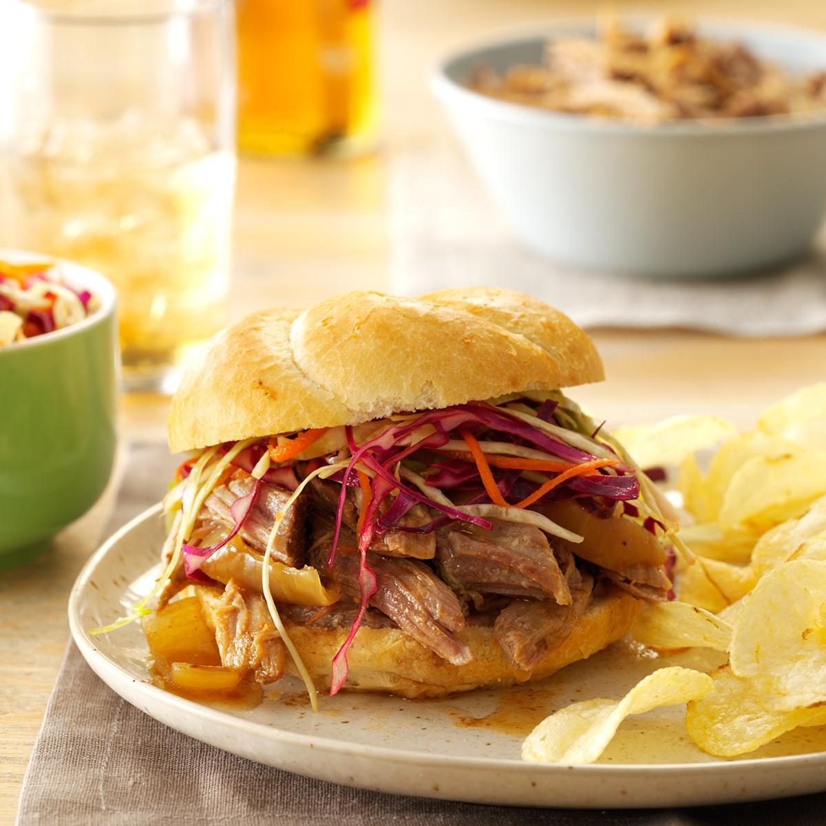 Sweet & Spicy Pulled Pork Sandwiches Sweet & Spicy Pulled Pork Sandwiches