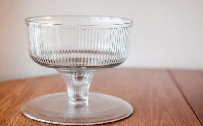 Flipped trifle bowl