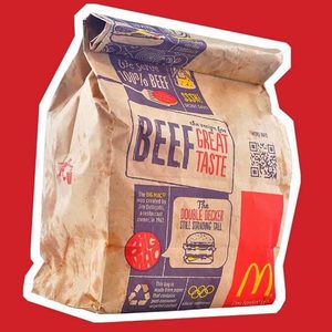 Mc Donald's take-out bag