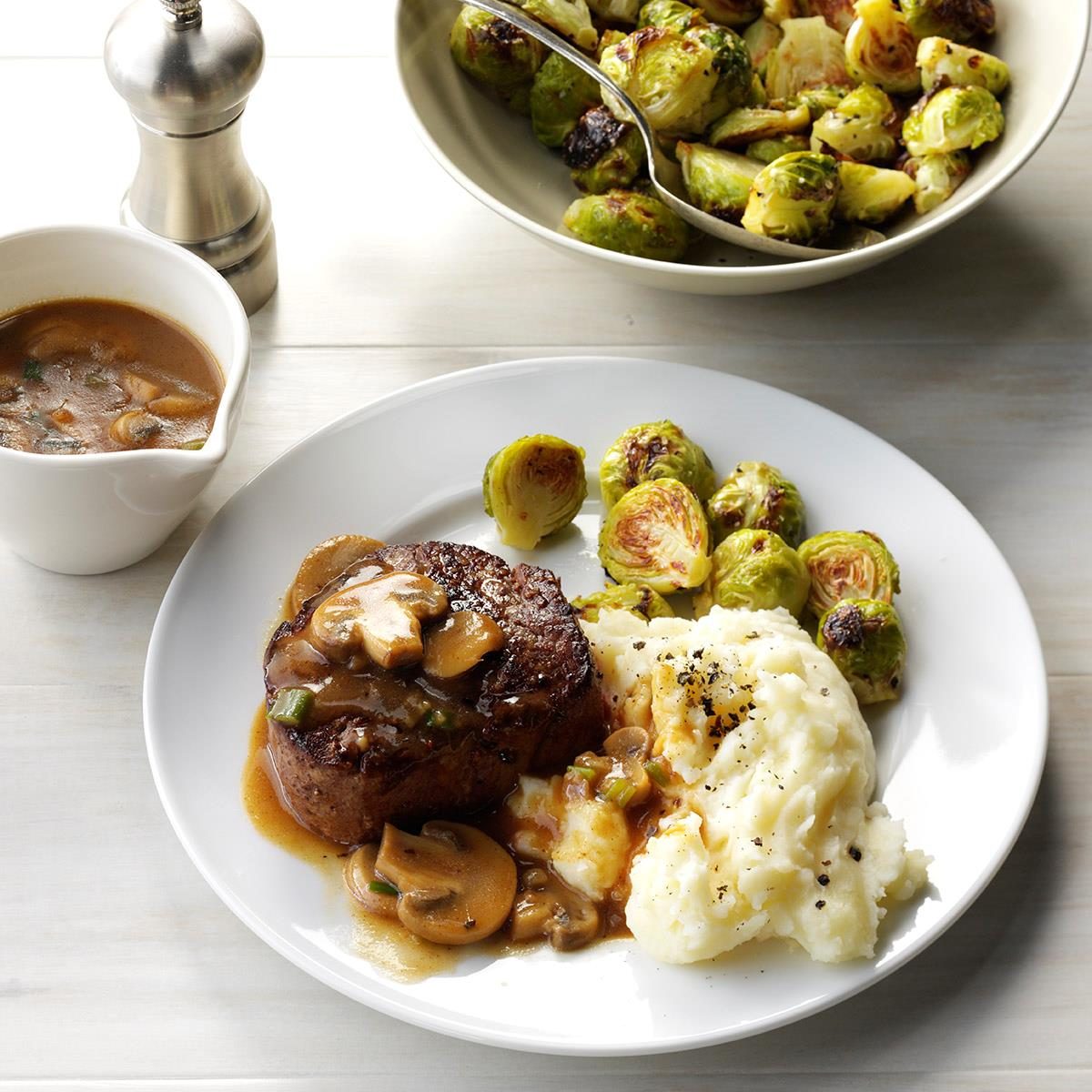 Beef Tenderloin and Mushroom Sauce