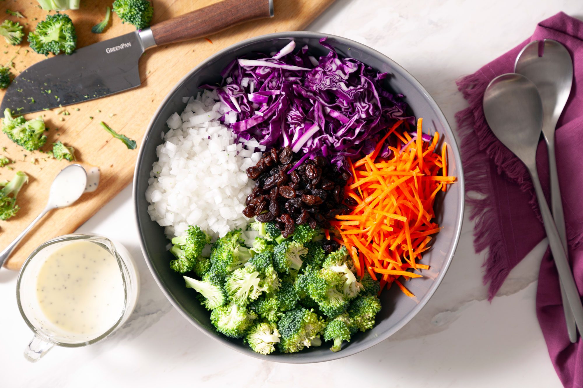 Broccoli Slaw combine