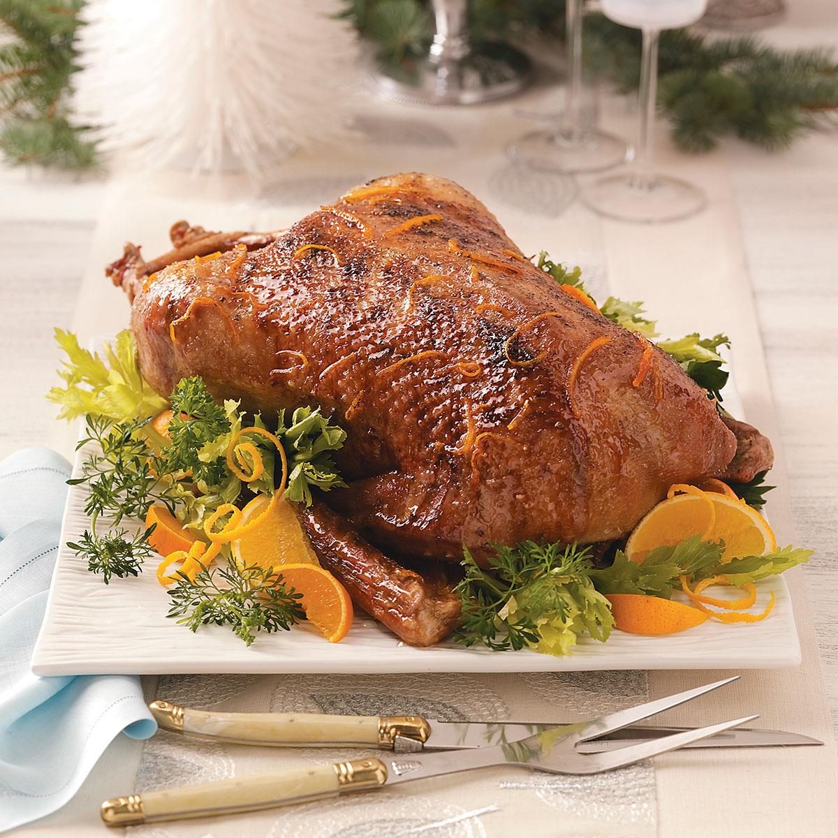 Roast Goose Inspired by Christmas in Connecticut