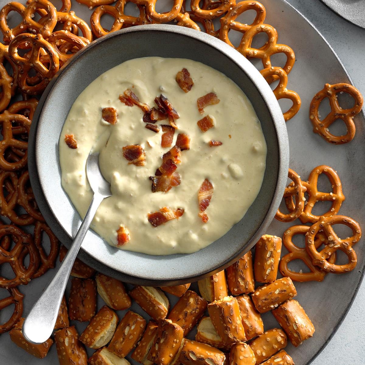 Dijon Bacon Dip For Pretzels