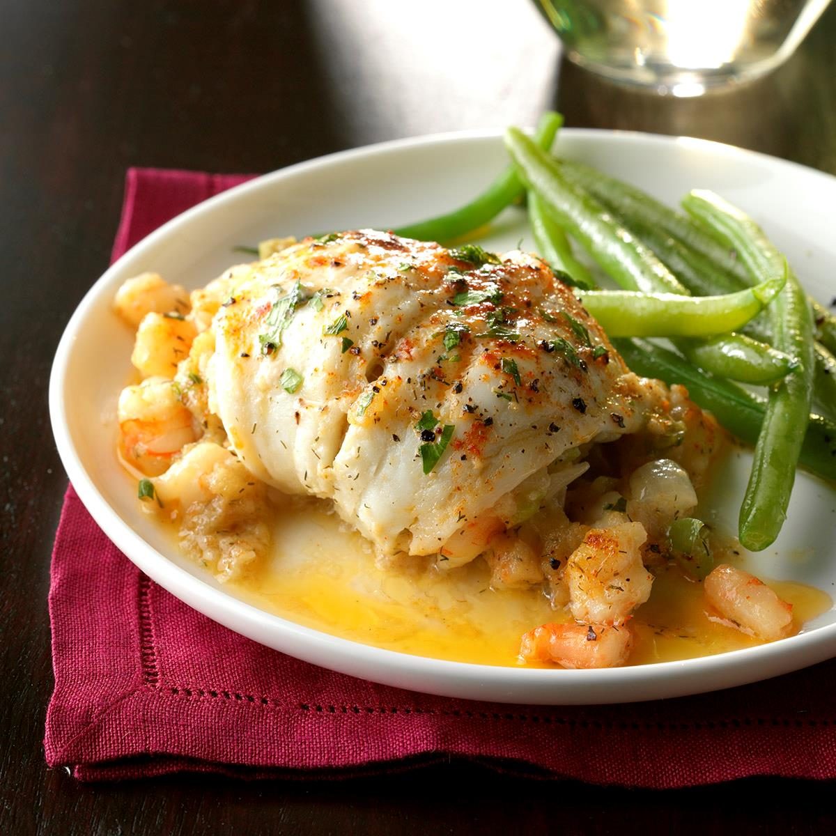 Flounder with Shrimp Stuffing