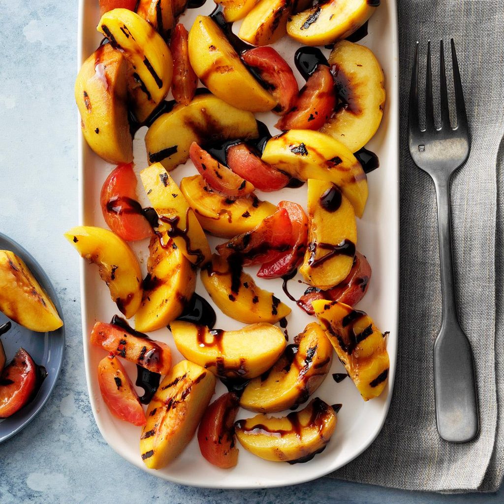 Grilled Stone Fruits with Balsamic Syrup Grilled Stone Fruits with Balsamic Syrup