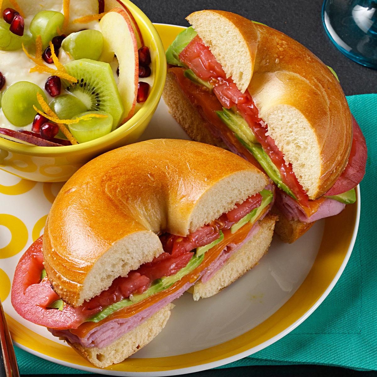 Ham & Cheese Bagels