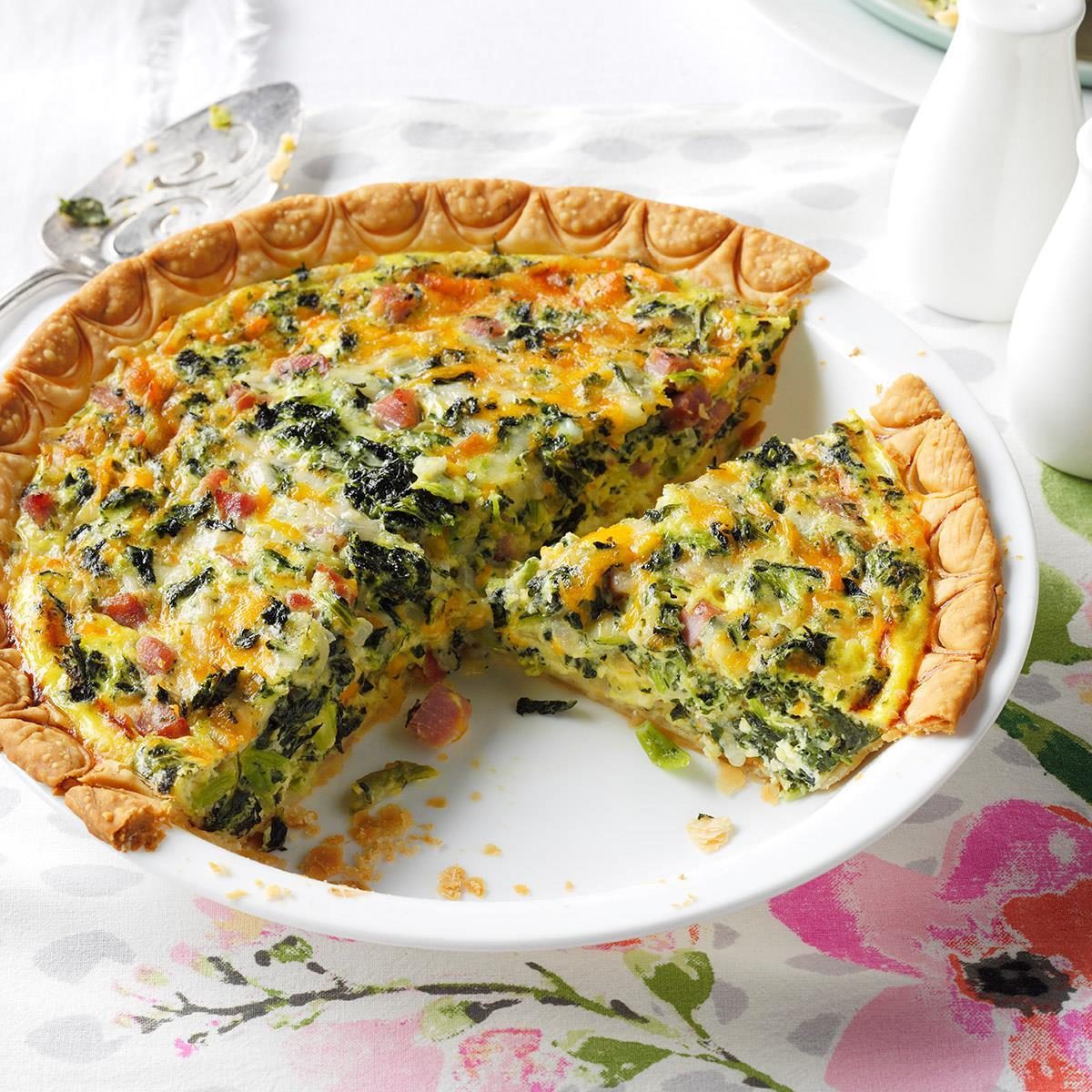 Ham and Collards Quiche