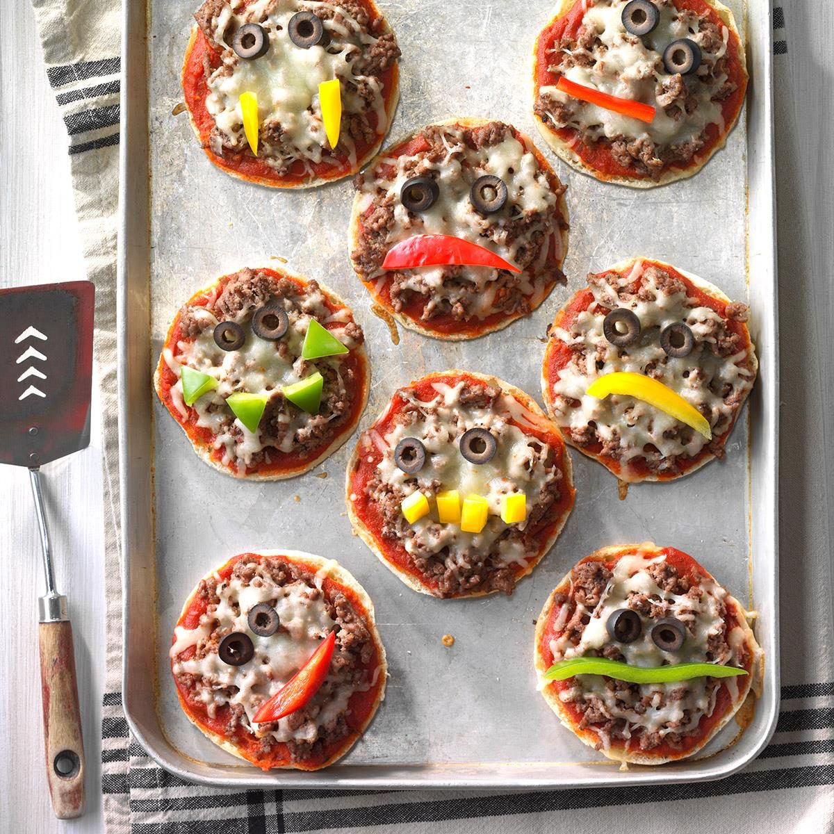 Jack-o’-Lantern Pizzas