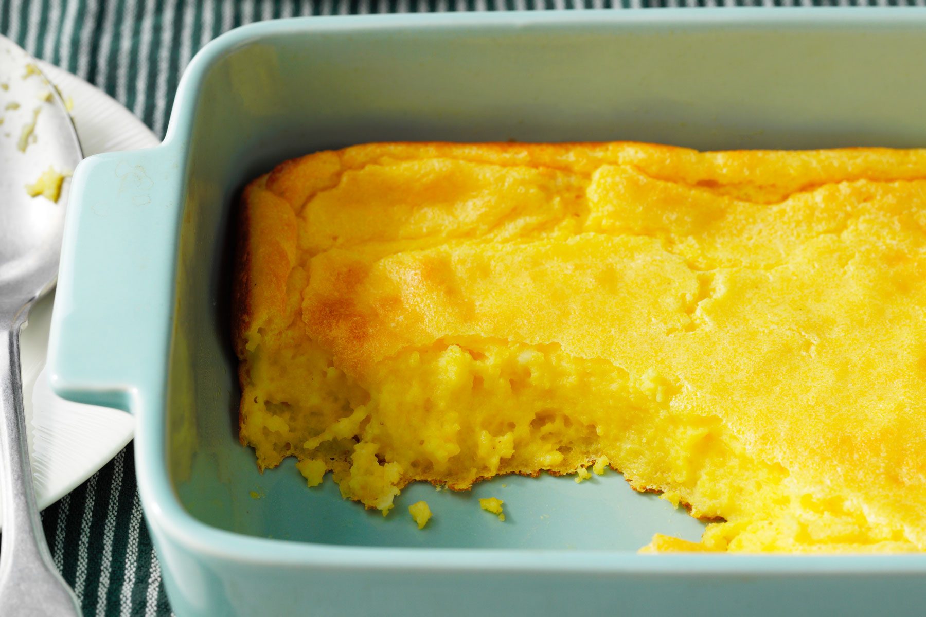 Kentucky Spoon Bread ready to serve