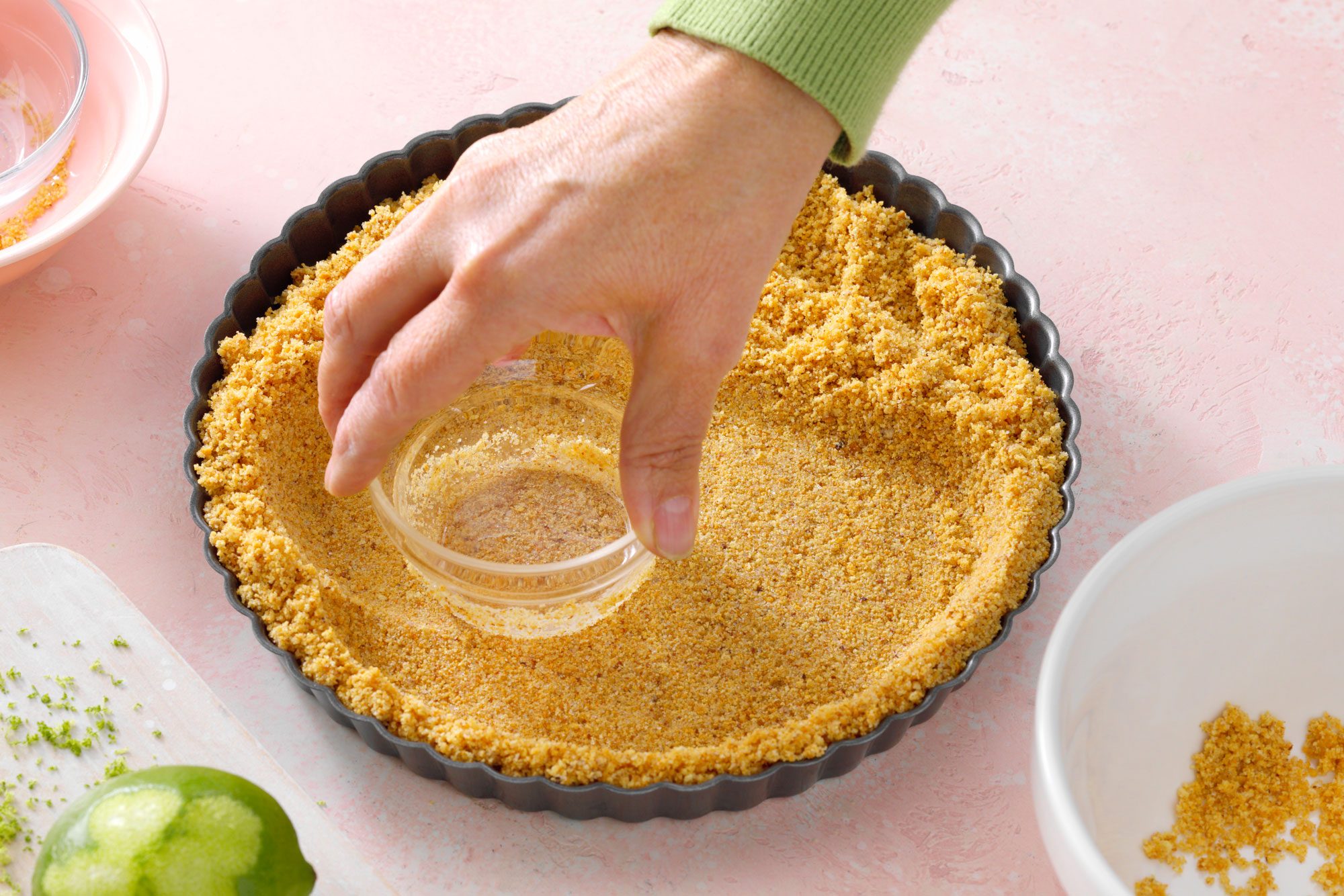 Making crust for Lime Tart