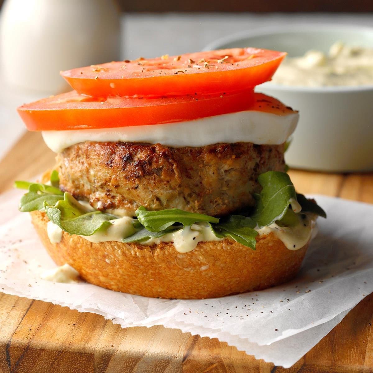 Open-Faced Chicken Avocado Burgers Open-Faced Chicken Avocado Burgers
