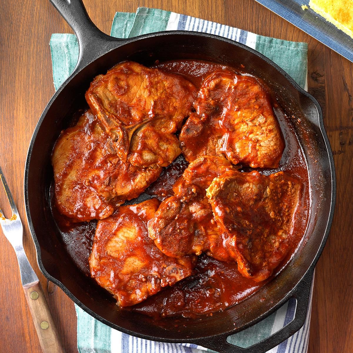 Oven Barbecued Pork Chops Exps Cimz17 3831 C07 11 1b 7