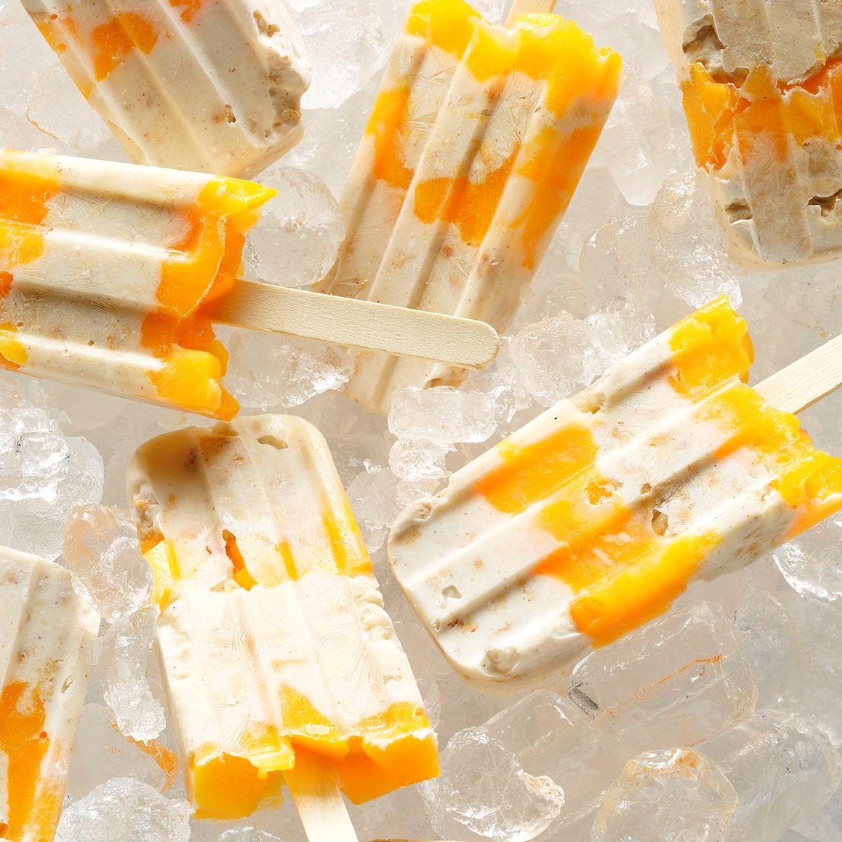 Peach Crisp Parfait Pops Peach Crisp Parfait Pops