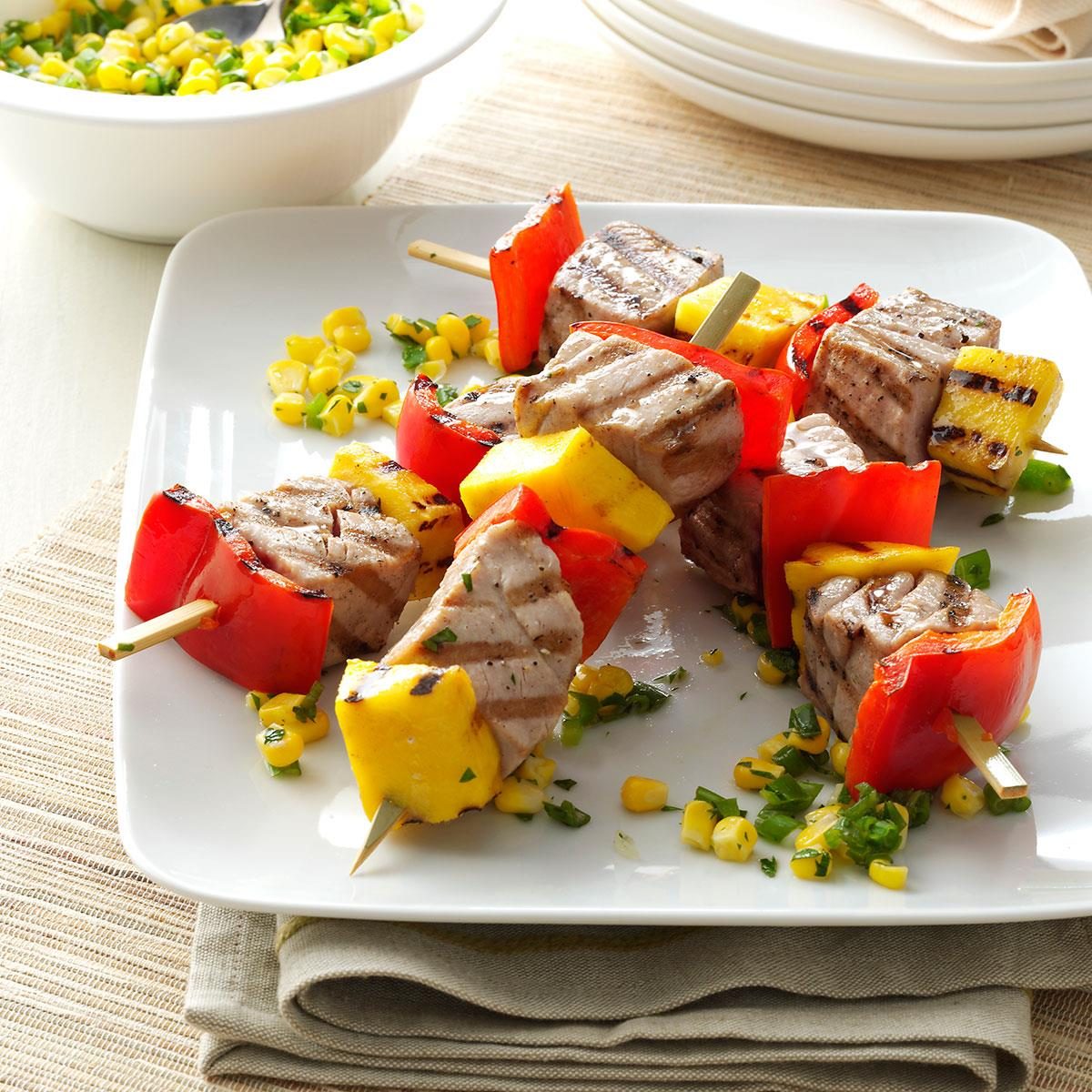 Peppered Tuna Kabobs