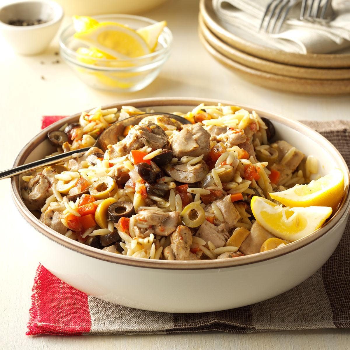 Instant Pot Mediterranean Chicken Orzo
