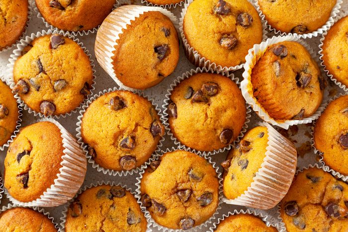 A Lot of Pumpkin Chocolate Chip Muffins