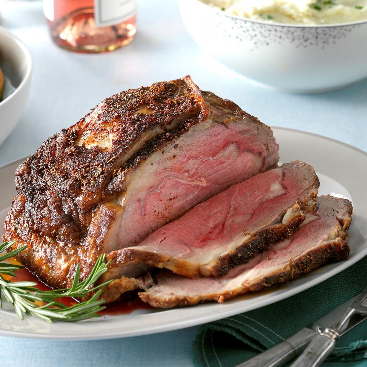 Seasoned ribeye roast